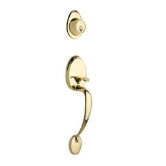 Colonial Handleset In Polished Brass