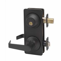 Commercial Non-Handed Grade 2 Security One Point Interconnected Lock Lever In Oil Rubbed Bronze