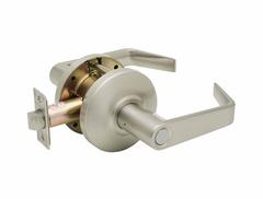 Commercial Non-Handed Grade 2 Security Push Button Privacy Lever In Satin Stainless