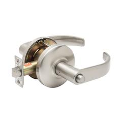 Commercial Non-Handed Grade 2 Security Push Button Privacy Lever In Satin Stainless