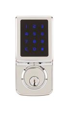 Fashion Series Z-Wave Electronic Deadbolt In Polished Stainless