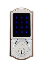 Heritage Series Z-Wave Electronic Deadbolt In Polished Stainless